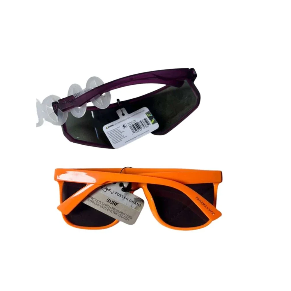 Panama Jack Foster Grant Surf & Purple Sunglasses 2 pack Bundle New Orange